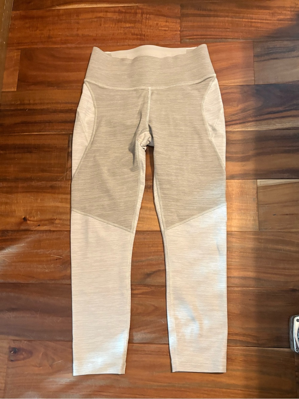 Outdoor Voices TechSweat Gray White Colorblock Leggings Size S (832)